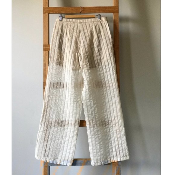 NWT - Erika Cavallini - Cotton Organza Trousers - Sheer Jacquard 44 IT / 8 US - Picture 5 of 8
